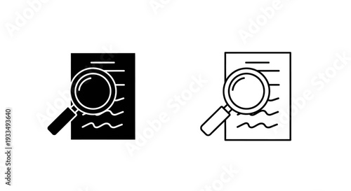 Magnifying glass search Vector