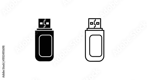 Usb flash drive icon Vector