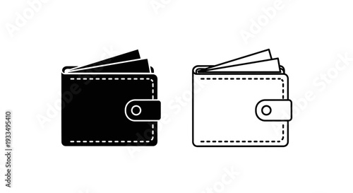 Wallet illustration design Vector