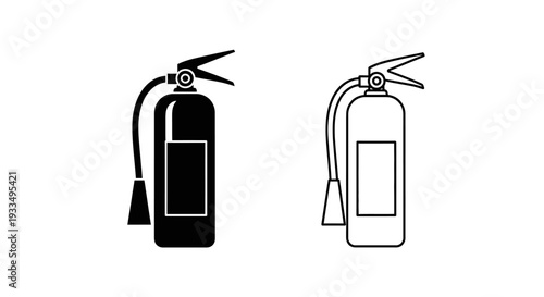 Fire extinguisher icons Vector