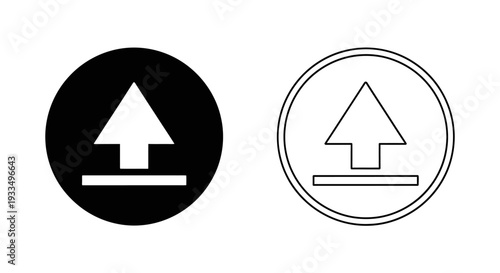 Up arrow symbol design Vector