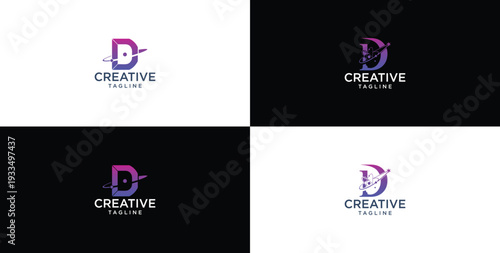 smart and creative letter D template