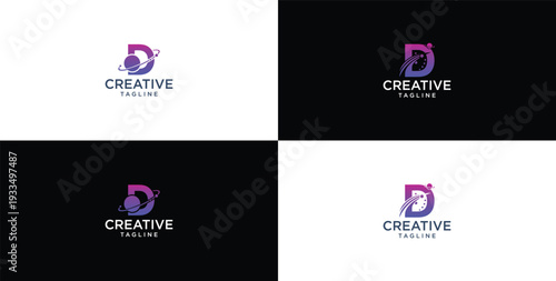 smart and creative letter D template