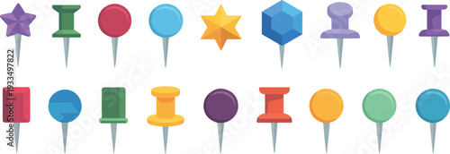 set of colorful easter eggs with ribbon