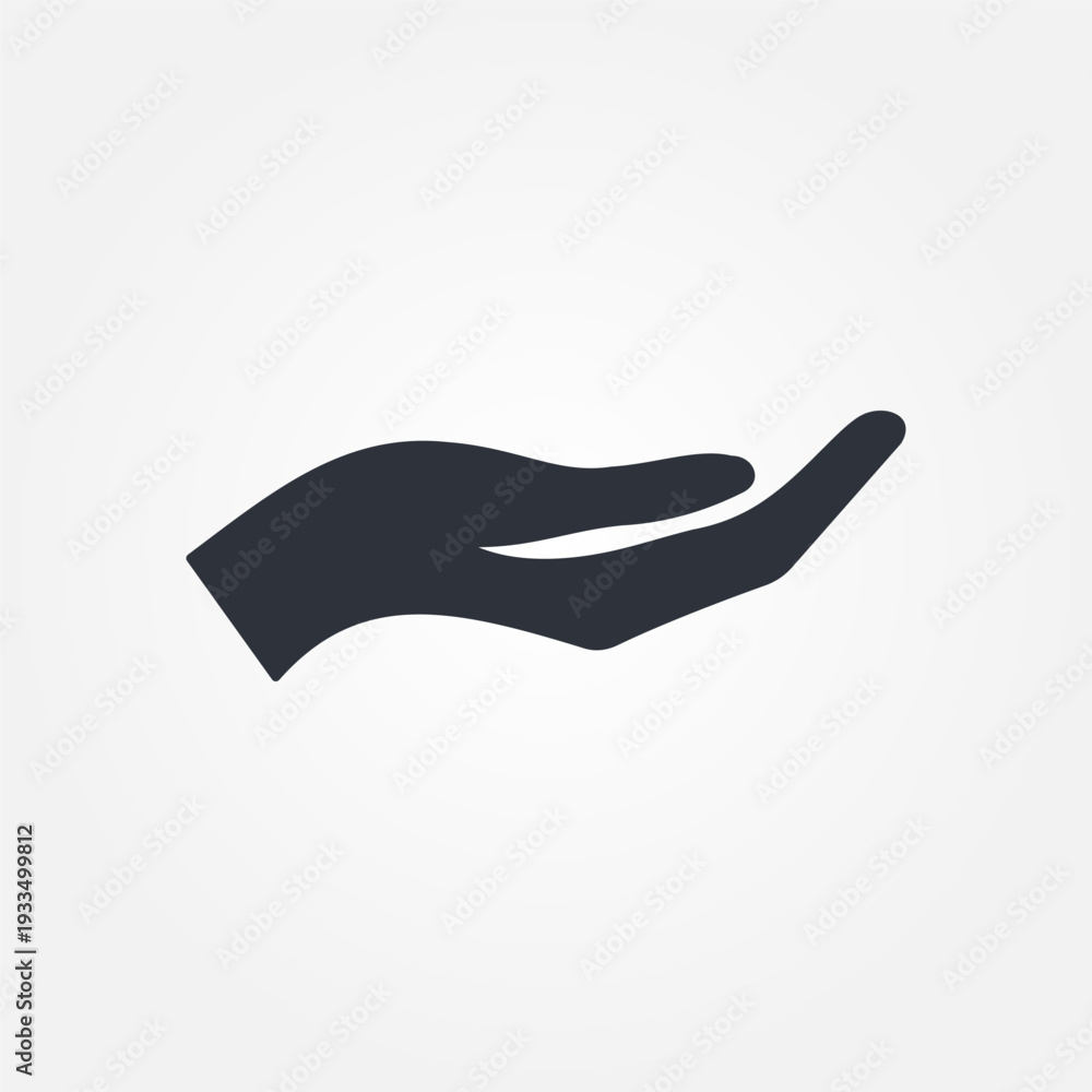 Obraz premium hand icon symbol illustration vector eps10 logo template design pattern seamless bright minimal design flat design realistic style simple design modern design