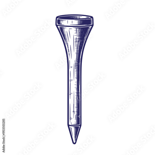 a golf tee marker with measurements on the side for precise ball placement on the course