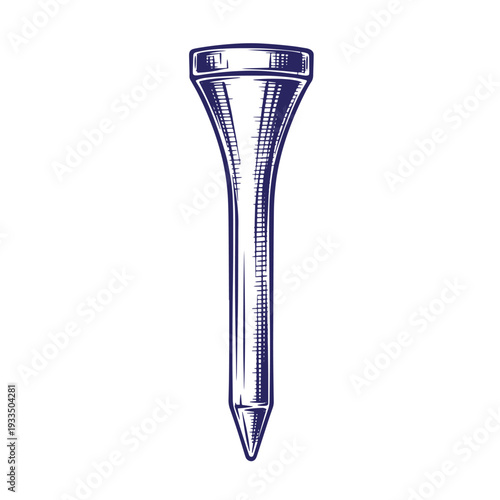 golf tee peg used for playing golf on a golf course for teeing up balls