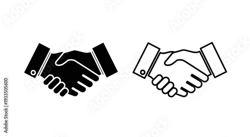 Handshake agreement icon Vector