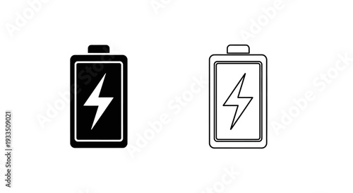Battery charging icons Vector