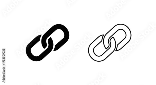 Two paperclips design Vector