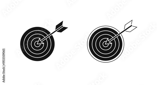 Bullseye target arrows Vector