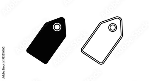 Black price tag design Vector