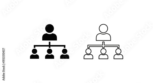 Organizational structure Vector