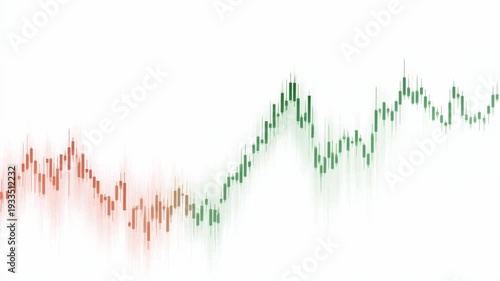 Financial chart stock market price graph candlestick pattern economic data trend line red green volatility investment trading analysis risk management forex concept market trend price movement