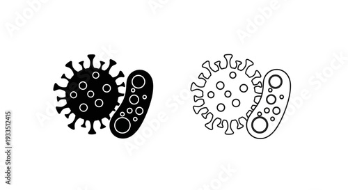 Virus bacteria medical Vector