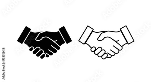 Handshake agreement icon Vector