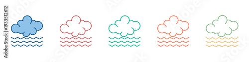 Foggy Icon Set Multiple Style Collection