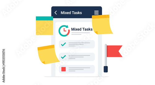 Digital Task List with Checklist and Notes.