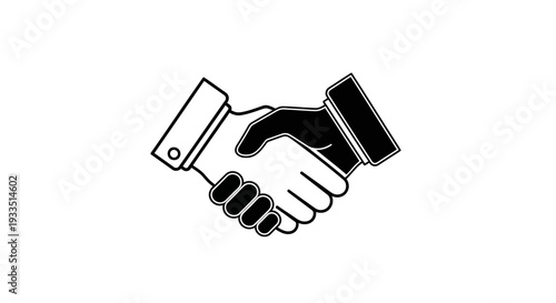Handshake with mobile Vector