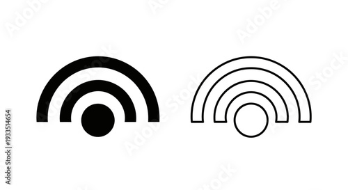 Wireless signal icons Vector