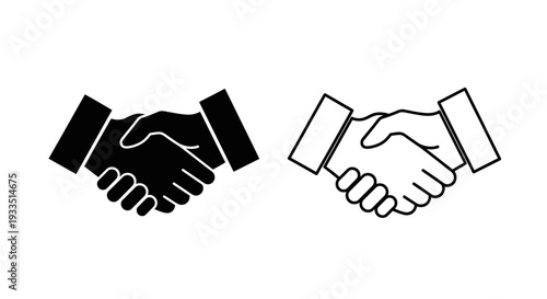Handshake agreement icon Vector
