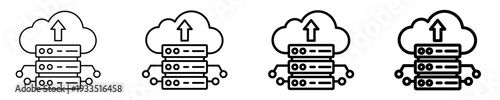 Cloud Migration  Icon Set Different Style Collection
