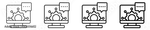 Tech Consulting  Icon Set Different Style Collection
