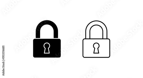 Secure lock icon design Vector