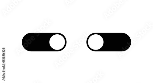 Toggle switch icon design Vector