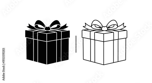 Gift boxes with ribbons Vector