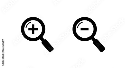 Zoom in and zoom out Vector