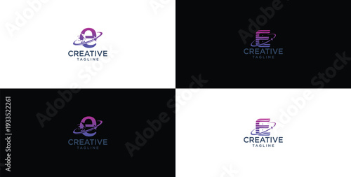 smart and creative letter E template