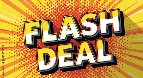 Flash Deal Comic Style Text Graphic 1.