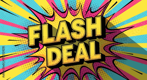 Flash Deal Comic Style Text Graphic 2.
