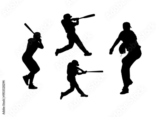 baseball player silhouette