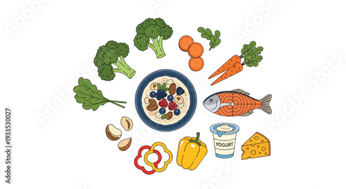 set of vegetables