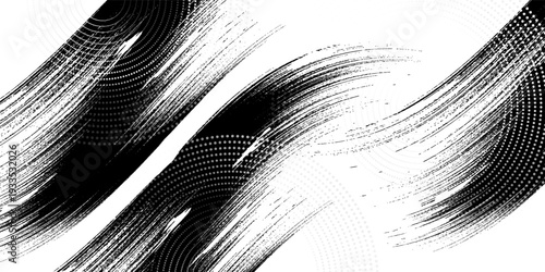 Spiral sound wave rhythm line dynamic abstract vector background. eps 10