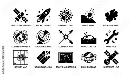 Space debris icons: impact risks and mitigation strategies for satellite safety