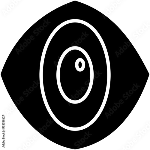 Eye Exam Icon, Screening Health Condition Symbol Vector Stock Illustration, Solid Icon Style Design.