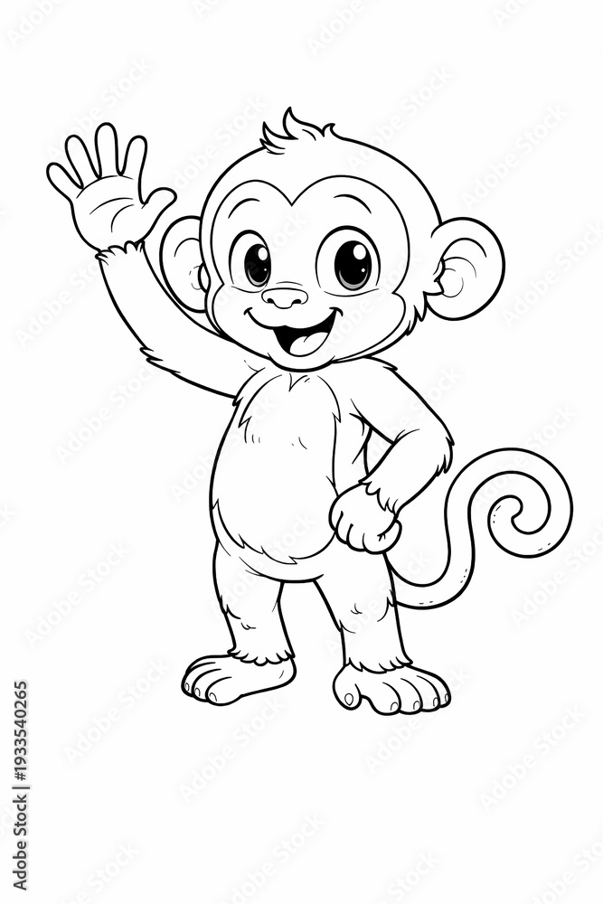 Obraz premium cute monkey