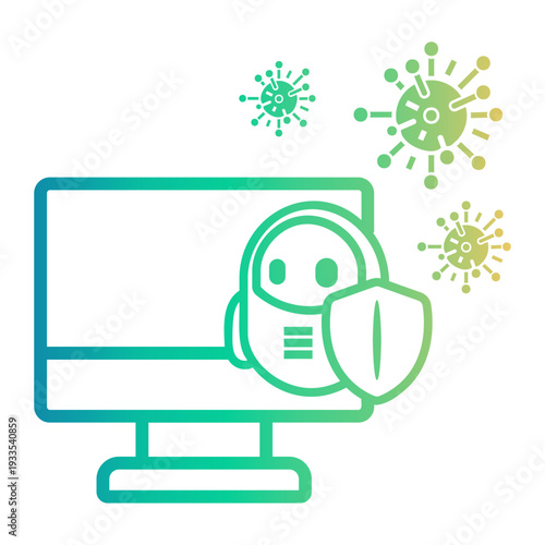 response Line Gradient Icon