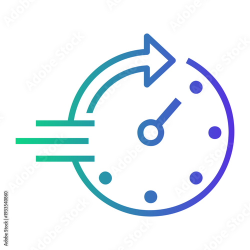 response Line Gradient Icon