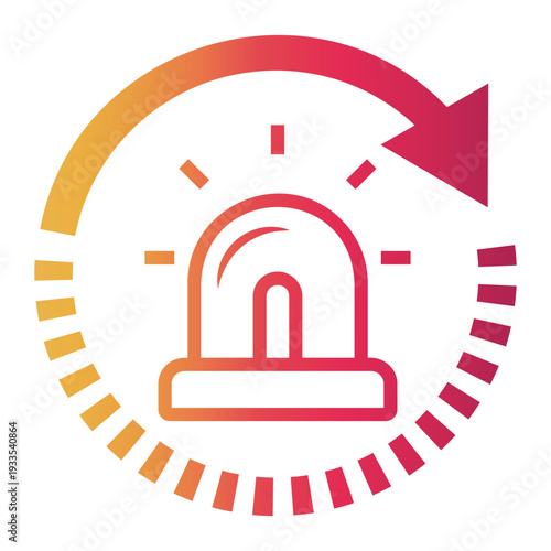 response Line Gradient Icon