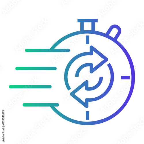 response Line Gradient Icon