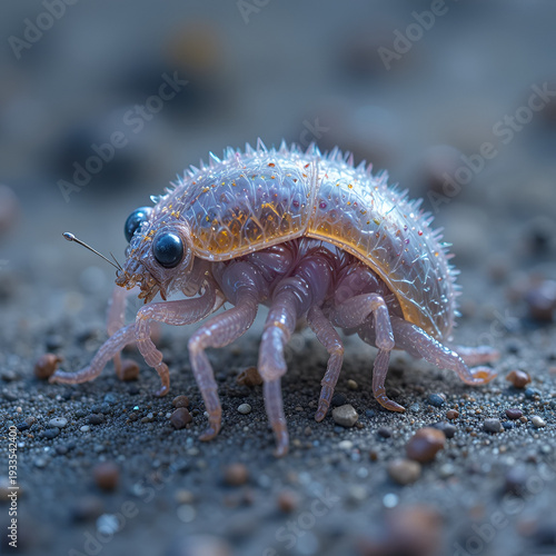 Chromatophore of loligo - shrunken and stretched