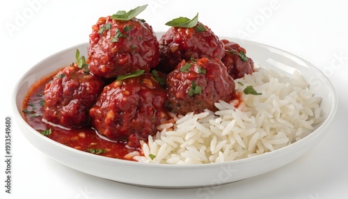 Meat balls and rice