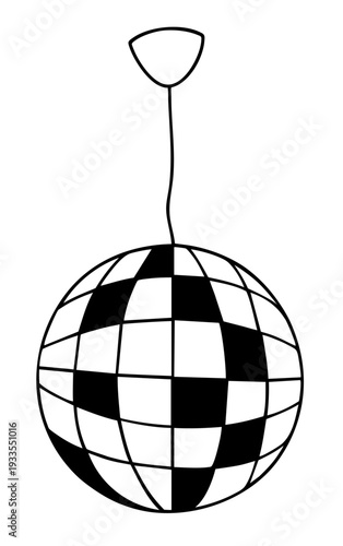 Classic Hanging Disco Ball, Retro 70s Mirror Ball Ceiling Decoration for Nightclub Dance Floor