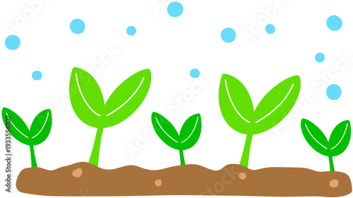Simple Hand Drawn Sprout Illustration