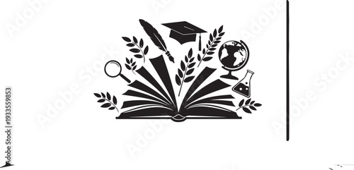 Inspiring study motivation wall panel design featuring clean typography and modern layout style