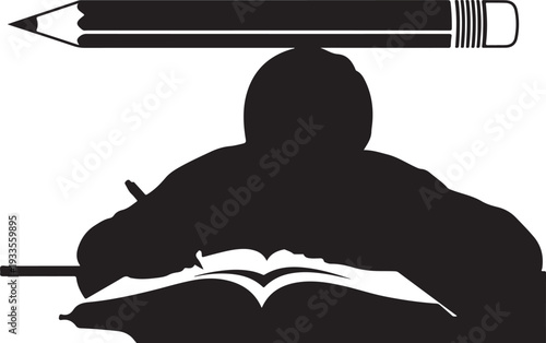 Inspiring study motivation wall panel design featuring clean typography and modern layout style